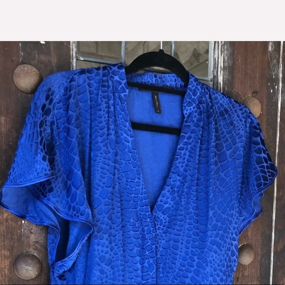 BCBGMaxAzria | Silk Jacquard Blouse croc print - Picture 9 of 11